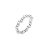 Mini Scattered Diamond Edge Ring