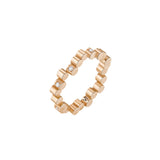 Mini Scattered Diamond Edge Ring