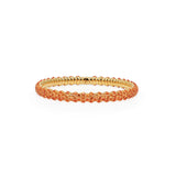Orange Sapphire Eternity Row Stretch Bracelet