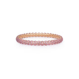 Pink Sapphire Eternity Row Stretch Bracelet