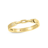 Navarra Diamond Accent Link Chain Bangle Bracelet