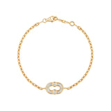 Magnetic Diamond & Stone Inlay Bracelet
