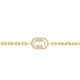 Magnetic Diamond & Stone Inlay Bracelet