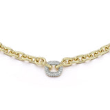 Morrell Diamond Graduated Link Necklace