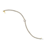 Heart & Round Diamond Tennis Bracelet