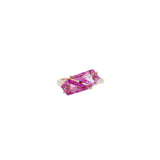 Double Pink Sapphire Kite Ring