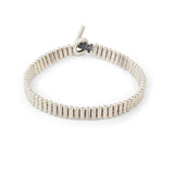 Pellet Silver Bead Bracelet