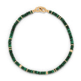 Shine Malachite & Diamond Beaded Bracelet