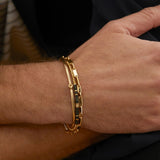 Creosote Dark Jade Beaded & Diamond Braacelet