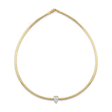 Pear Diamond Deco Necklace