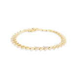 Diamond Spark Chevron Link Bracelet