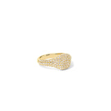 Pavé Diamond Signet Pinky Ring