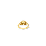 Pavé Diamond Signet Pinky Ring