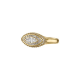 Navette Diamond Halo Ring