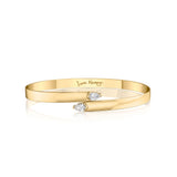 Double Pear Diamond Crossover Love Always Bracelet