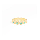 Large Evolve Emerald Stacking Ring