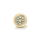 Rhoni Two-Tone Diamond Halo Ring
