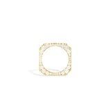 Diamond Spark Side Stone Etched Ring