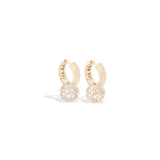 Revel Diamond Bobble Huggie Hoop Earrings