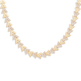 Spark Diamond Chevron Link Necklace