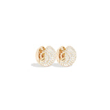 Large Revel Diamond Bead Earrings