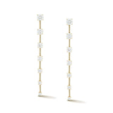 Graduated Diamond Drop Earrings