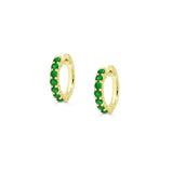 Round Emerald Huggies