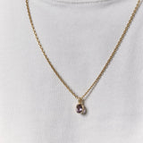 Amethyst Bezel Set Birthstone Charm