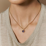 Amethyst Heart Birthstone Charm