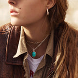 Turquoise Cabochon Talisman Charm