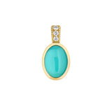 Turquoise Cabochon Talisman Charm