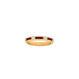 Tigers Eye & Diamond Rayon Ring
