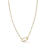 Petite Diamond Georgie Lock Necklace