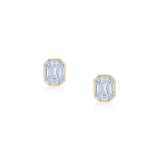 Illusion Set Diamond Earrings