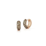 Julian Champagne Diamond Huggie Earrings