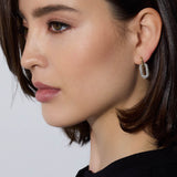 Morrell Diamond Drop Huggie Earrings