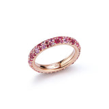 Small Pink Sapphire Pebble Band