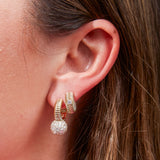 Revel Ribbed Diamond Huggies