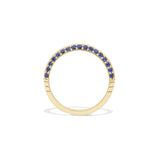 Crew Knife Edge Blue Sapphire Stacking Ring