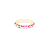 Crew Knife Edge Pink Sapphire Stacking Ring