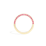 Crew Knife Edge Pink Sapphire Stacking Ring