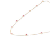 Evolve Pink Sapphire Station Necklace
