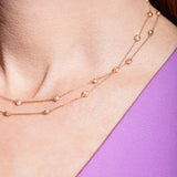 Evolve Pink Sapphire Station Necklace