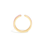 Found Ribbed Pink Sapphire Open Ring