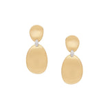 Lunaria Collection Two-Drop Earrings with Diamond Accents