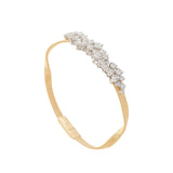 Marrakech Collection Wide Pavé Diamond Twisted Bangle