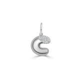 Pavé Diamond Bubble Letter Charm