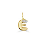 Pavé Diamond Bubble Letter Charm