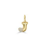 Pavé Diamond Bubble Letter Charm