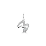 Pavé Diamond Bubble Letter Charm